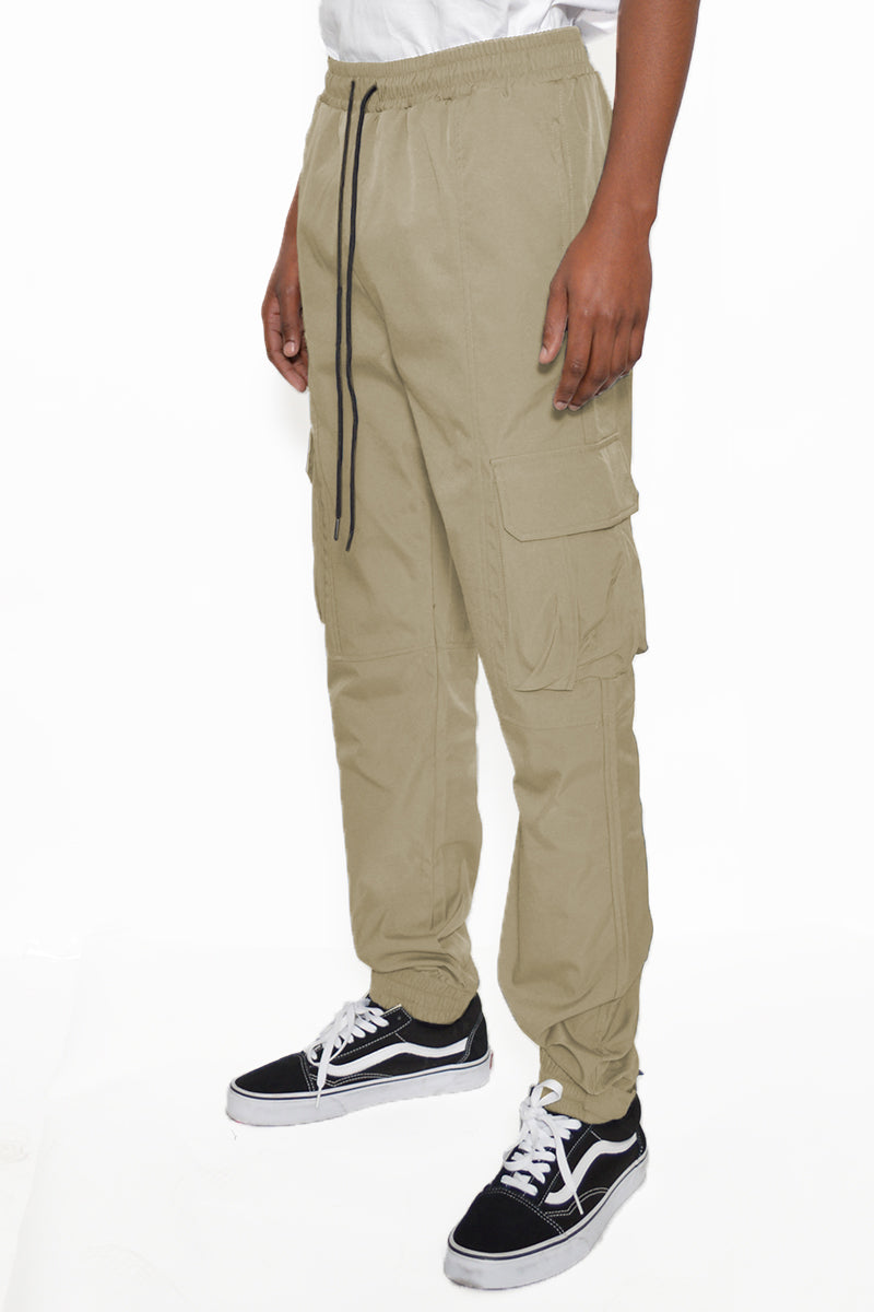 Cargo Utility Jogger Elastic Ankle Pant Lime Milo