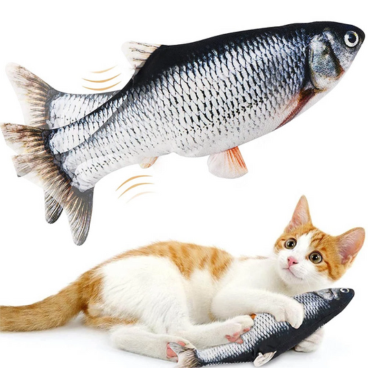 Electronic Floppy Fish Cat Toy Moving Fish Toy for Cats Lilac Milo