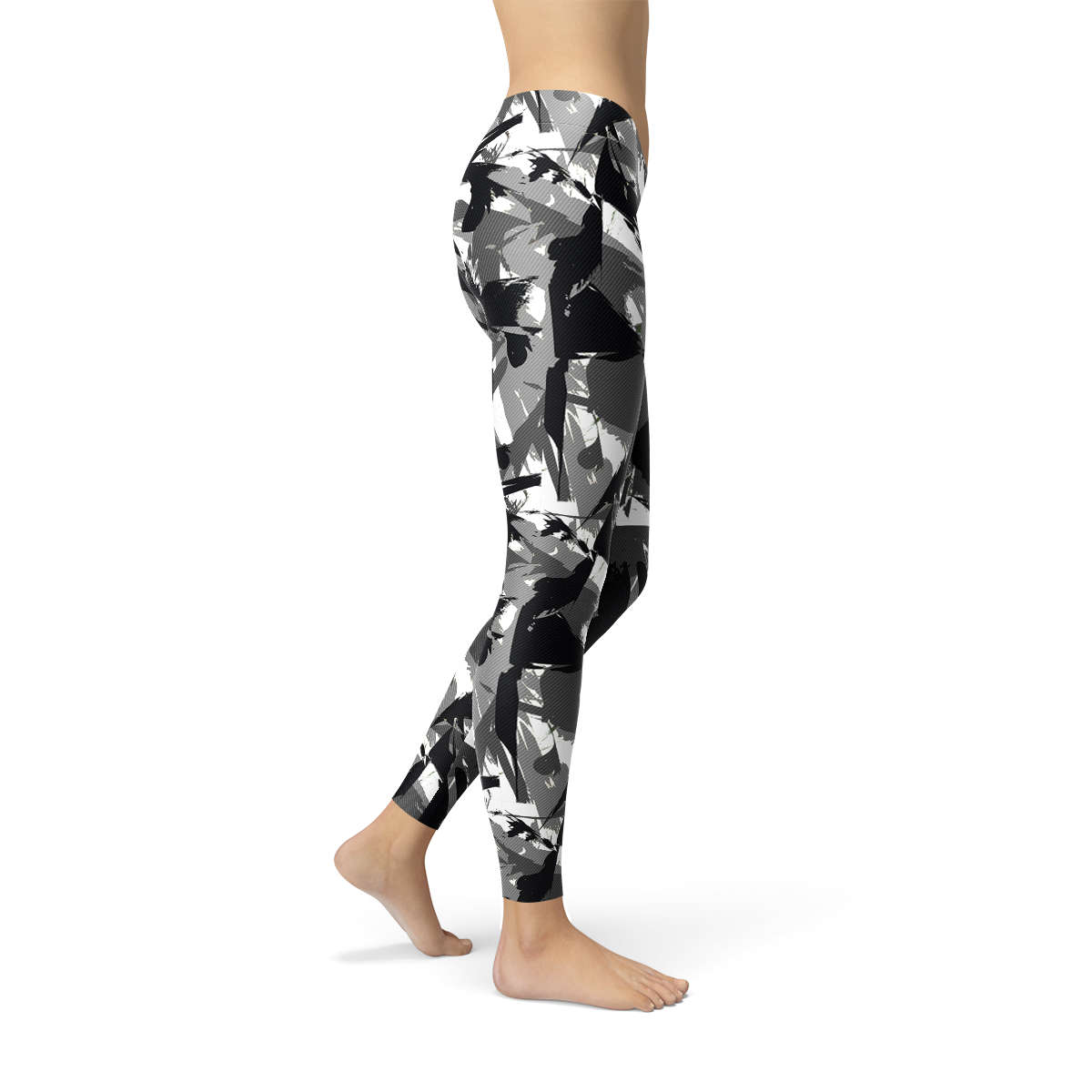 Womens Urban Camo Leggings Maroon Sooty