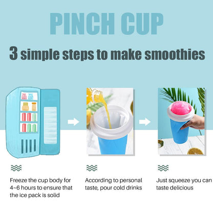 Slushy Maker Portable Travel Ice Cup Homemade Freeze Drinks Cup Teal Simba