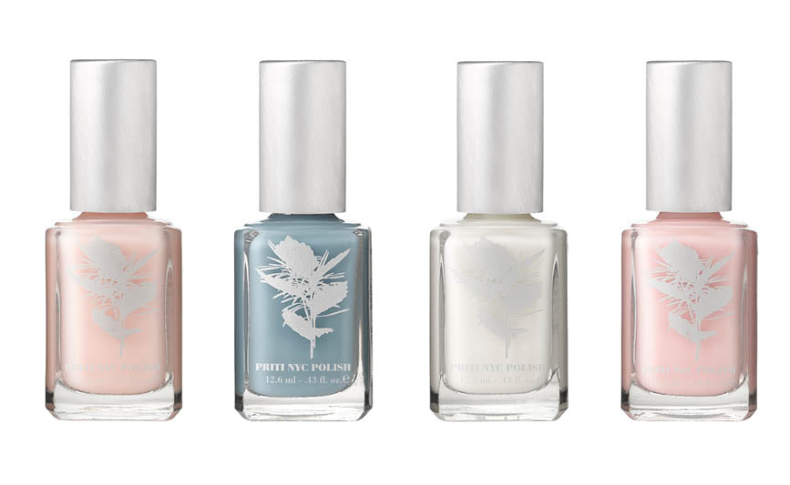 PRITINYC bridal vegan nail polish set. Amber