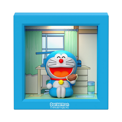 Action Figures Cartoon Bedside Lamp Doraemon Photo Frame Night Light Teal Simba