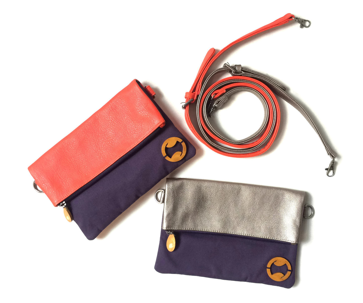 Greene Crossbody Bag & Clutch Purple Meleager