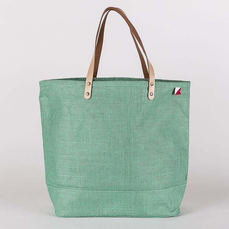 Big Jute Colored Tote Bags Vesuvianite