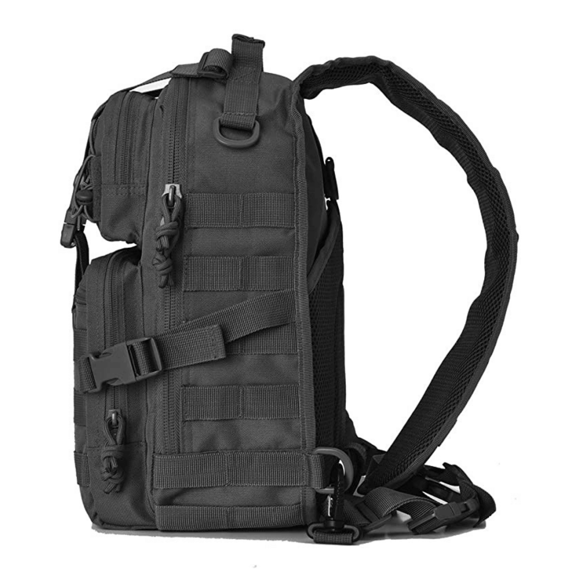 Tactical Medium Sling Range Bag Black Lavender