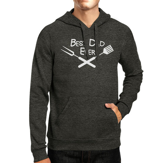 Best Bbq Dad Dark Grey Unisex Hoodie Pullover Teal Tiger