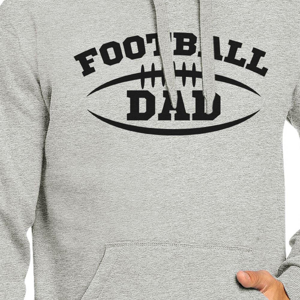 Football Dad Men's Grey Hoodie Funny Dad Hoodie Teal Tiger