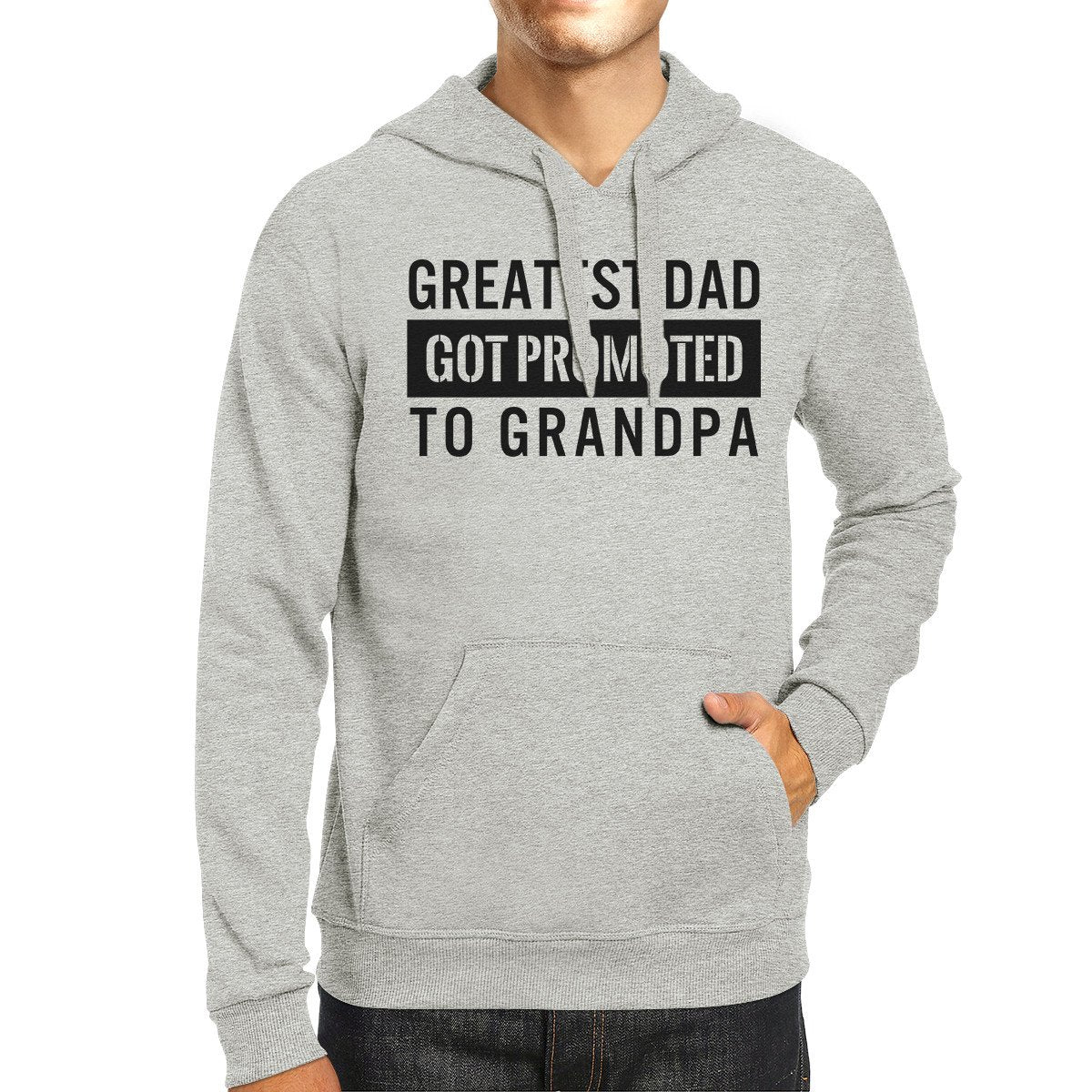 Promoted To Grandpa Grandpa Hoodie Funny Grandpa Teal Tiger