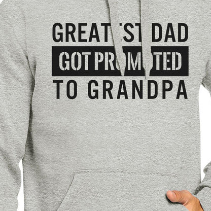 Promoted To Grandpa Grandpa Hoodie Funny Grandpa Teal Tiger