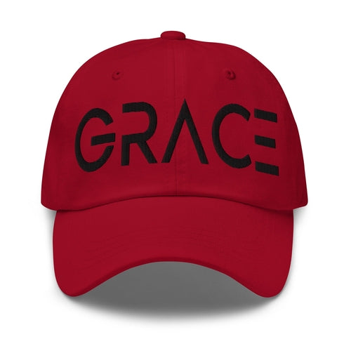 Embroidered Adjustable Baseball Cap, Grace - F/b Grey Coco