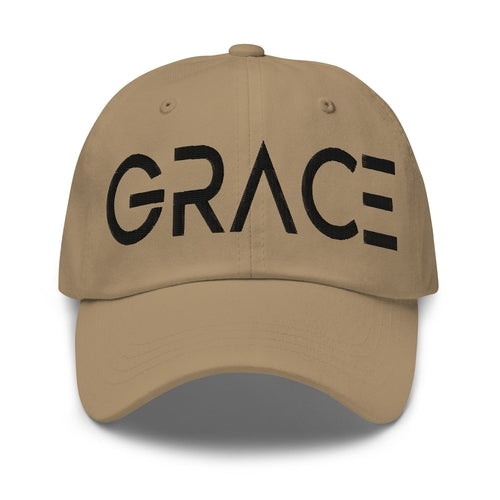 Embroidered Adjustable Baseball Cap, Grace - F/b Grey Coco