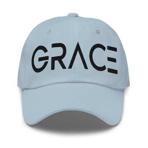 Embroidered Adjustable Baseball Cap, Grace - F/b Grey Coco