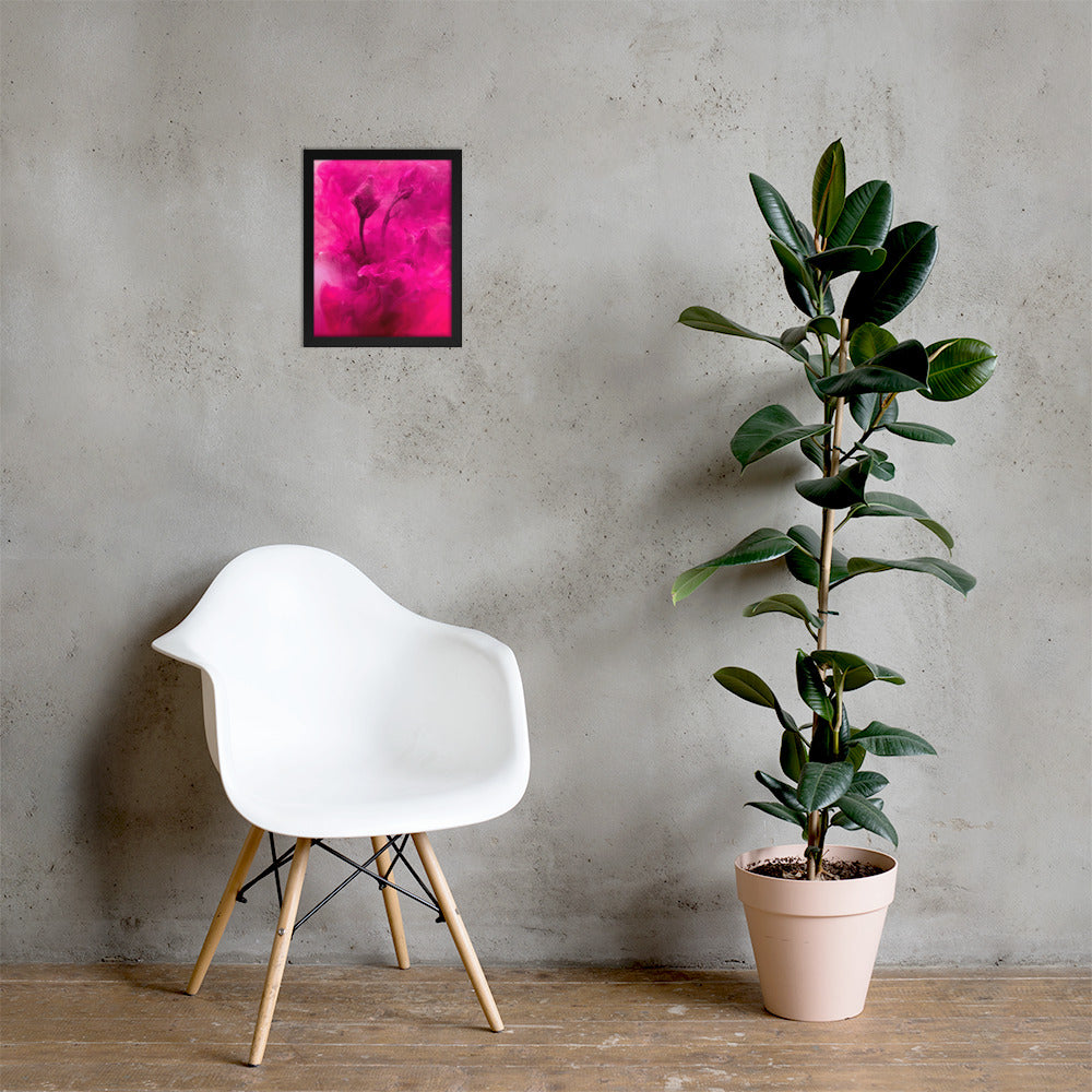 Sweet Rose Framed poster Pear Alder