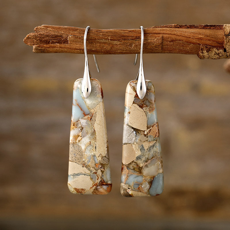 Copper Natural Stone Earrings Copper Natural Stone Earrings