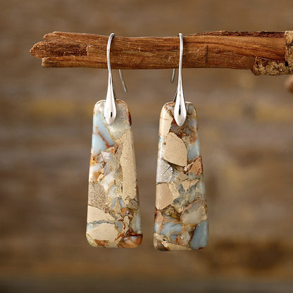 Copper Natural Stone Earrings Copper Natural Stone Earrings