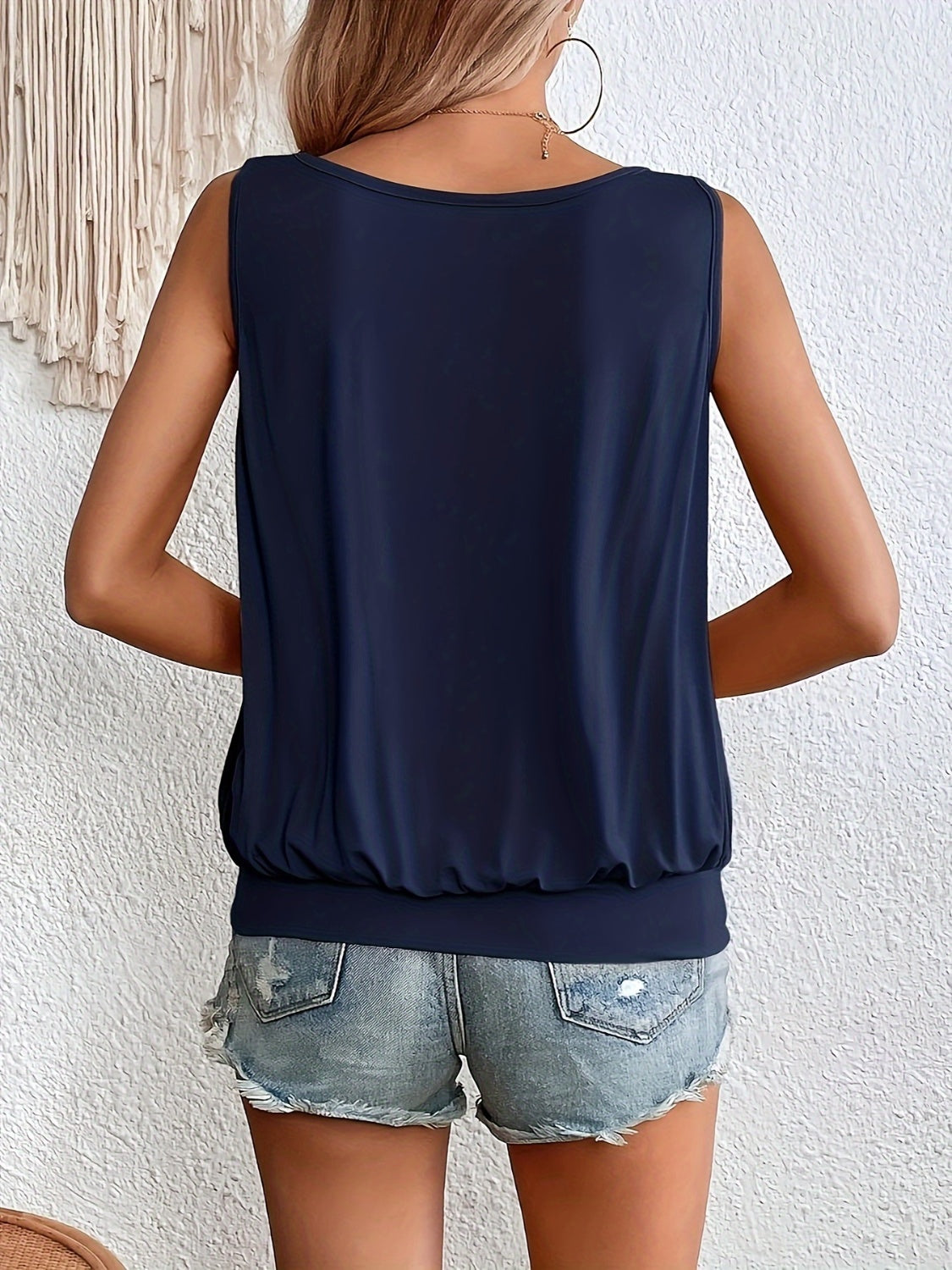 Full Size Ruched Scoop Neck Tank Trendsi