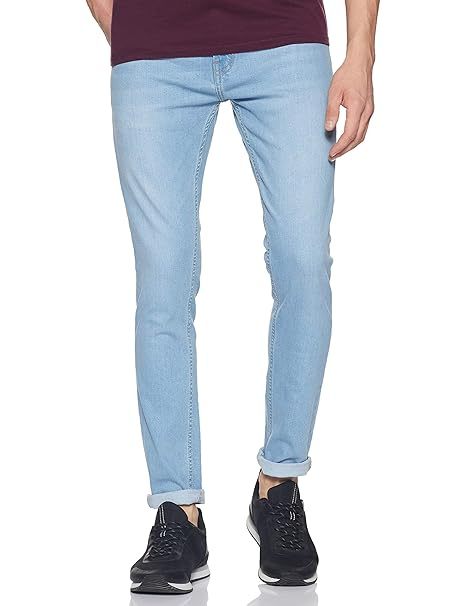 Men Faded look Slim Jeans (Size-M) (Color-BLUE) Periwinkle Phanes