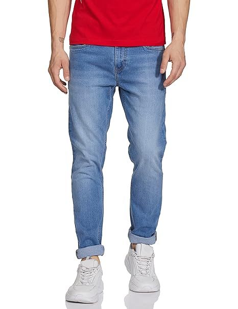 Men Faded look Jeans (Size-S) (Color-LIGHT BLUE) Periwinkle Phanes