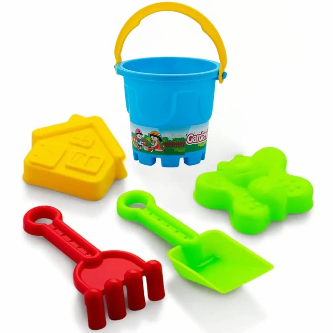 Beach Play Set for Kids Sand Molds Toys for Toddlers Gardening Playset Turquoise Ismene