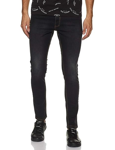 Men Faded look Slim Fit Jeans (Size-M) (Color-BLACK) Periwinkle Phanes