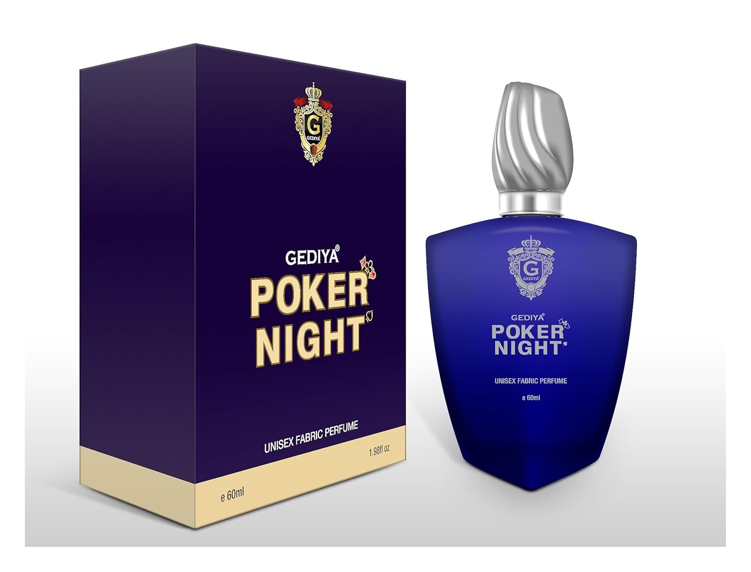 Poker Night 60ml Long Lasting Unisex Perfumes for Men & Women Beige Jasper