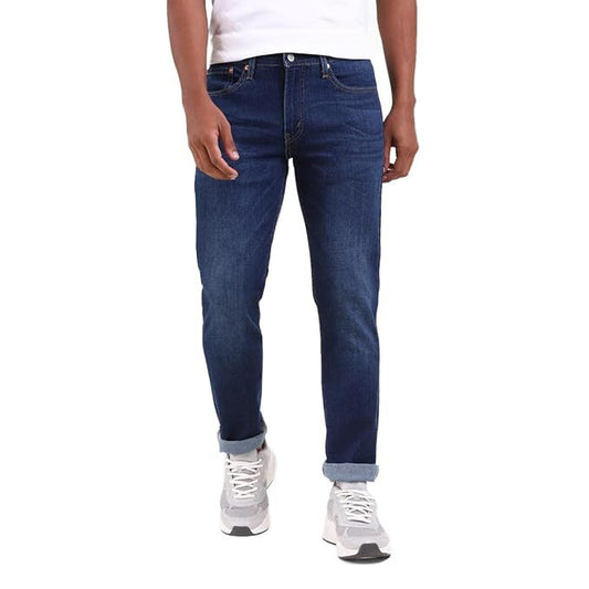 Men's Slim Fit Stylish Stretchable Cross Pocket Jeans (Size-S) Cerulean Almond