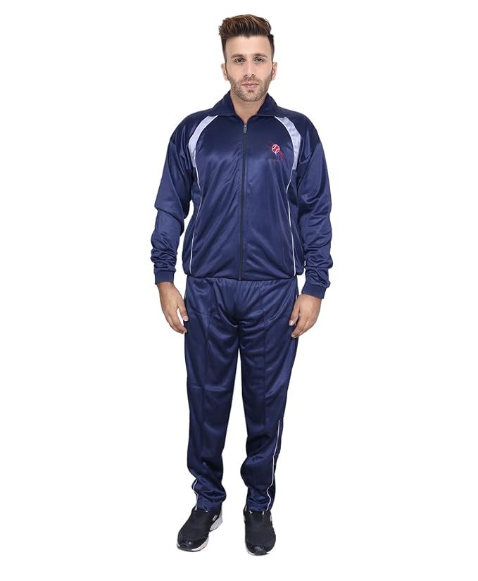 Mens Polyester Warm Track Suit for Winters (Size-42) (Color-NAVY BLUE) Amethyst Misty