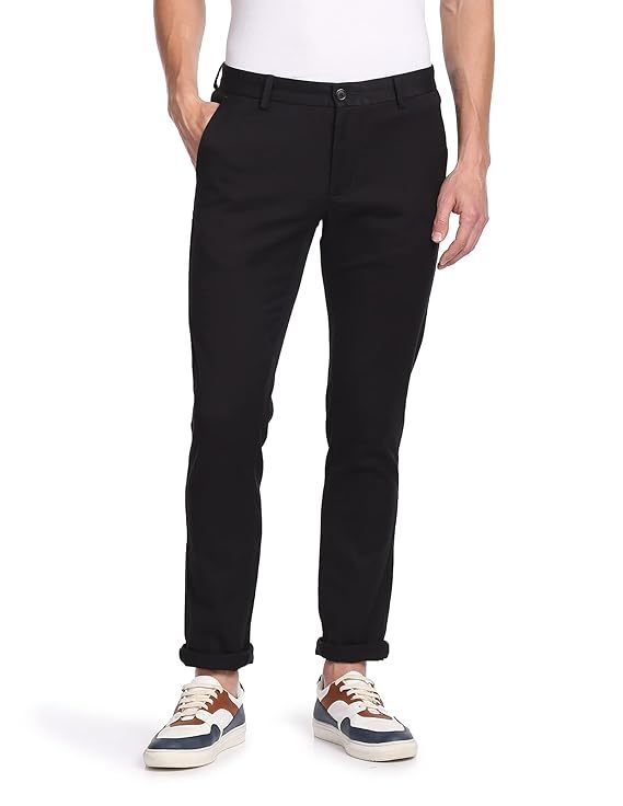 Men's Formal Slim Trouser (Size-36) (Color-BLACK) Periwinkle Phanes