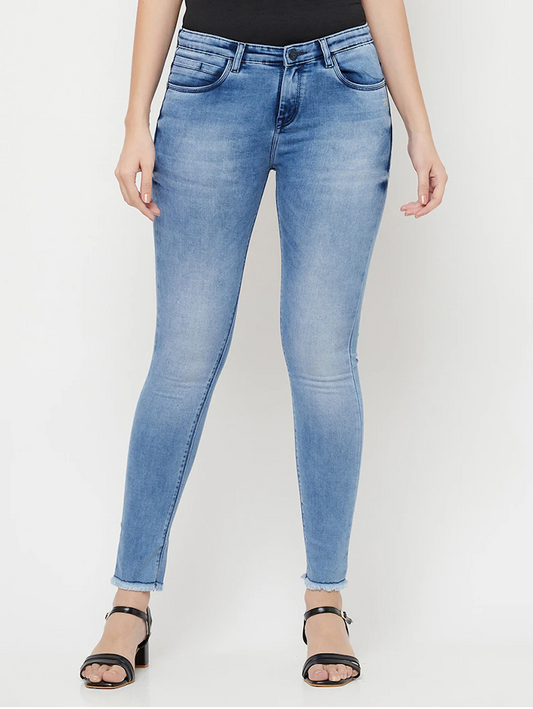 Women High Rise Denim Jeans(Size28)(Colorblue) Ochre Ourea