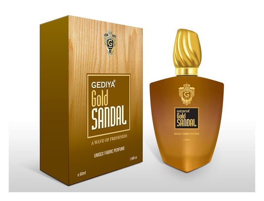 Gold Sandal 60ML Long Lasting Unisex Perfumes for Men & Women Beige Jasper