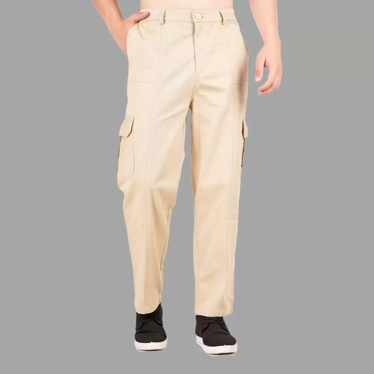 Stylish Men’s Cargo Pants (Size-38) (Color-BEIGE) Emerald Hecuba