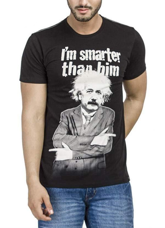 Einstein I'm Smarter Black Half Sleeve Men T-Shirt Scorpius