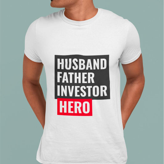 Husband, Father, Investor, Hero T-Shirt Yellow Pandora