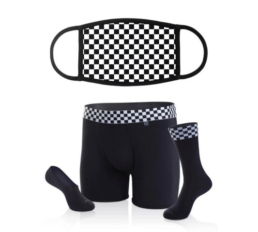 Bandit Face Cover & Underwear/Sock Bundle Fuchsia Alder