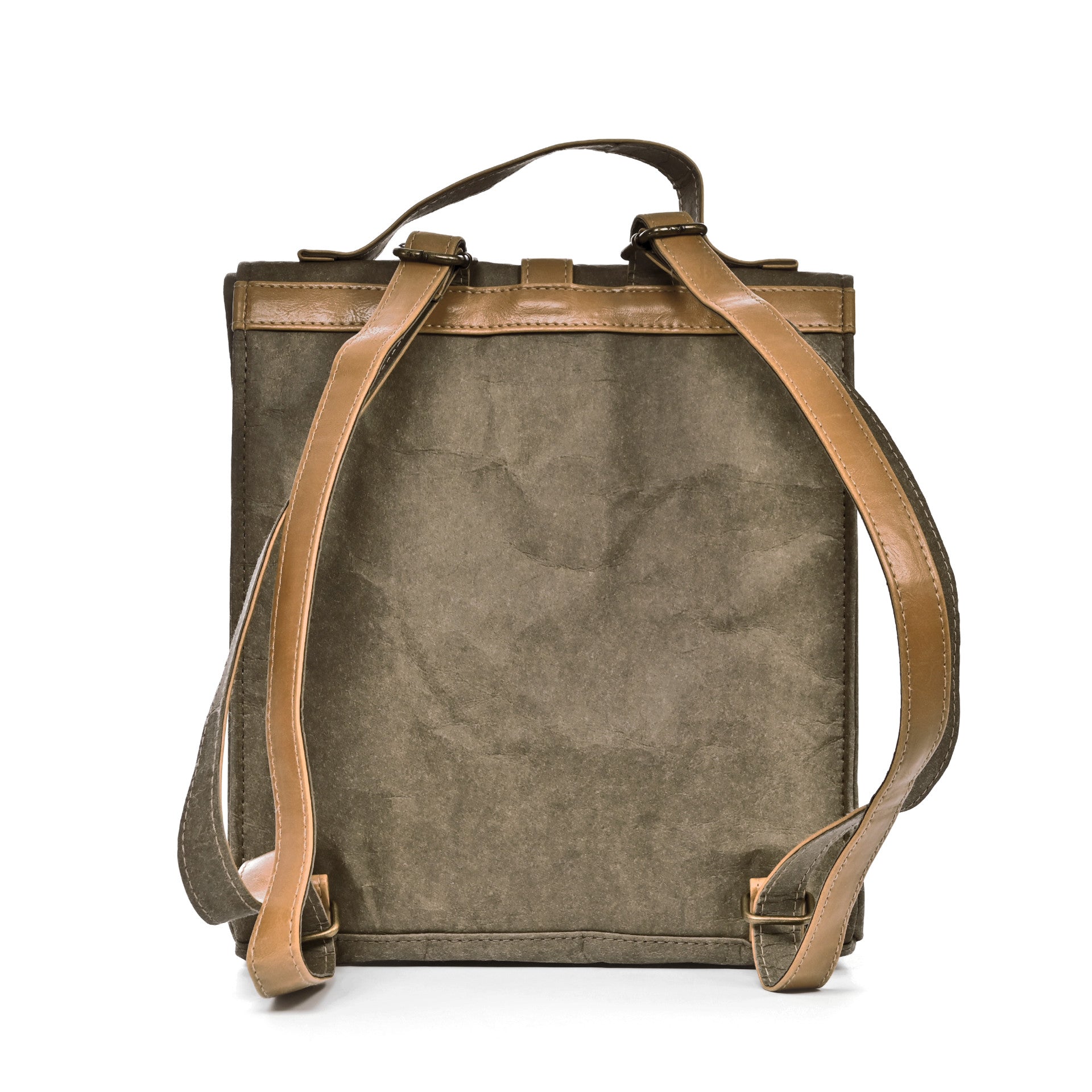 Luna - kraft paper backpack Lime Hermione