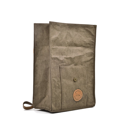 Luna - kraft paper backpack Lime Hermione