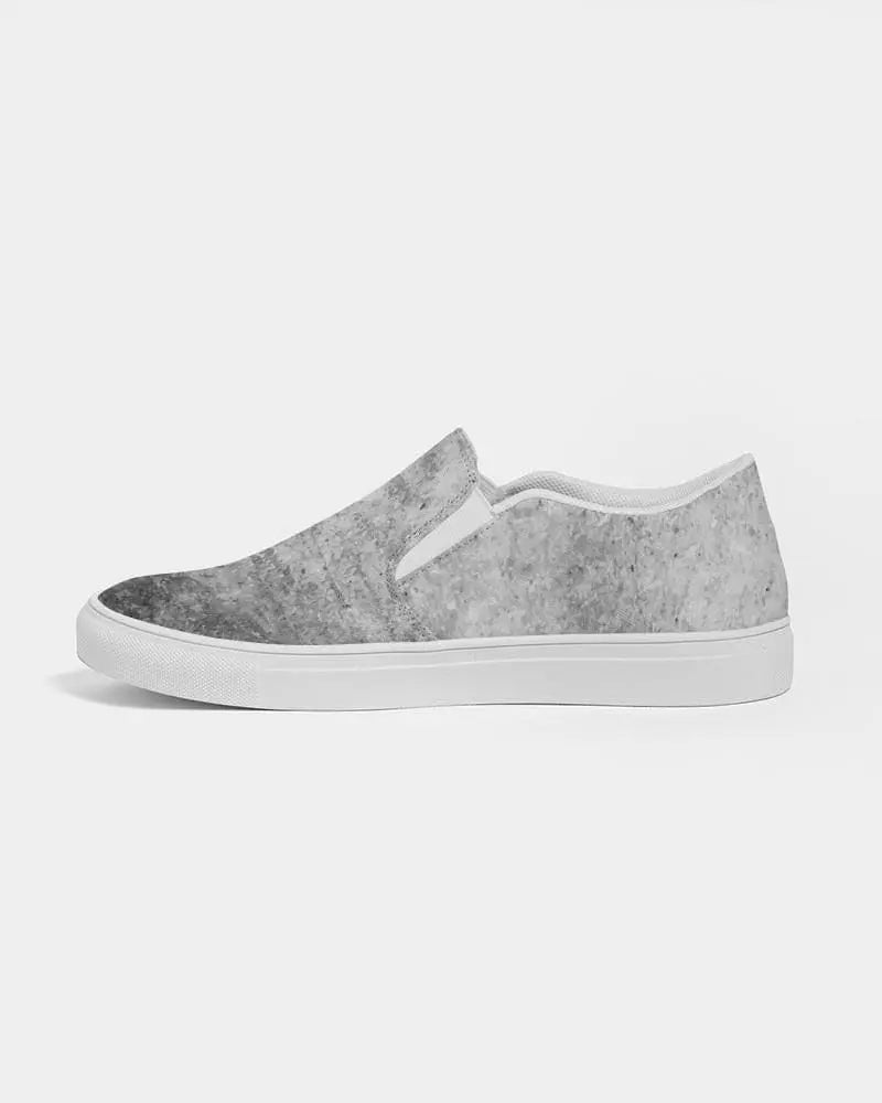 Mens Sneakers, Grey Low Top Slip-on Canvas Sports Shoes - E3t375 Grey Coco