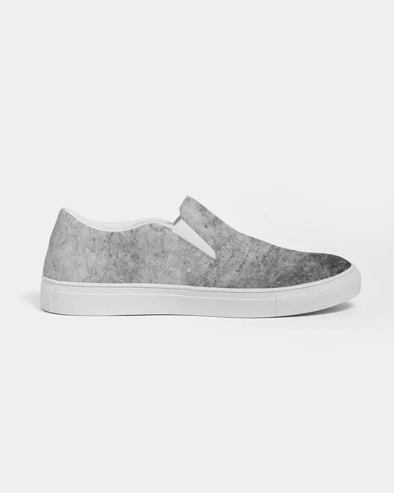 Mens Sneakers, Grey Low Top Slip-on Canvas Sports Shoes - E3t375 Grey Coco