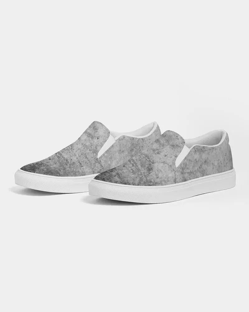 Mens Sneakers, Grey Low Top Slip-on Canvas Sports Shoes - E3t375 Grey Coco