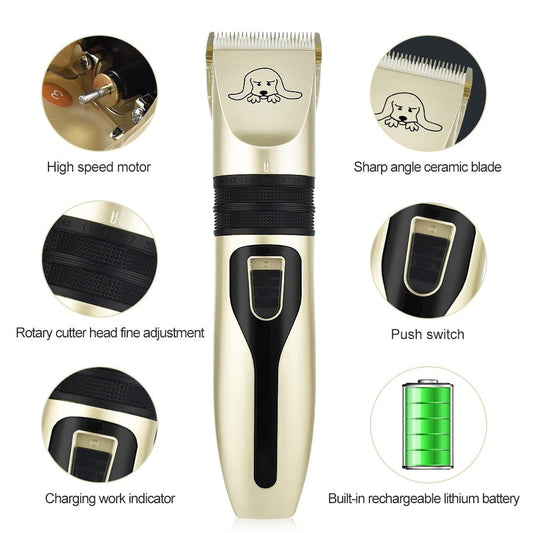 Pet Hair Clipper Set Yellow Pandora