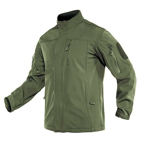 Soft shell Tactical  Jacket Mens Warm Military Waterproof Fleece Yellow Angel