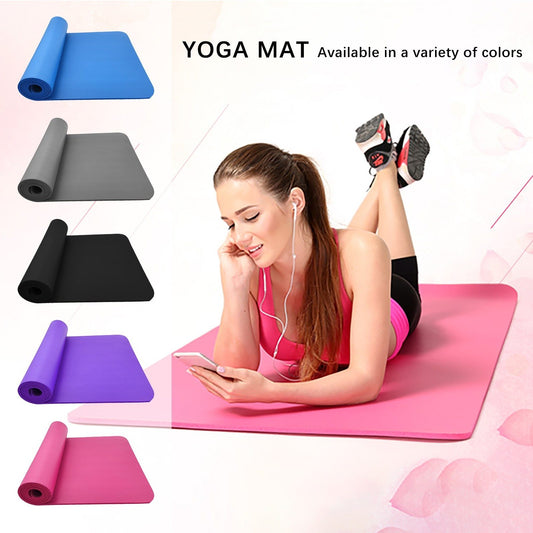 Large Size Slip Yoga Fitness Mat Yellow Pandora