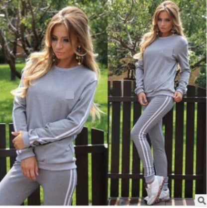 Tracksuit For Women Two Piece Set Chandal Mujer Winter Suit for Women Blue Charlie