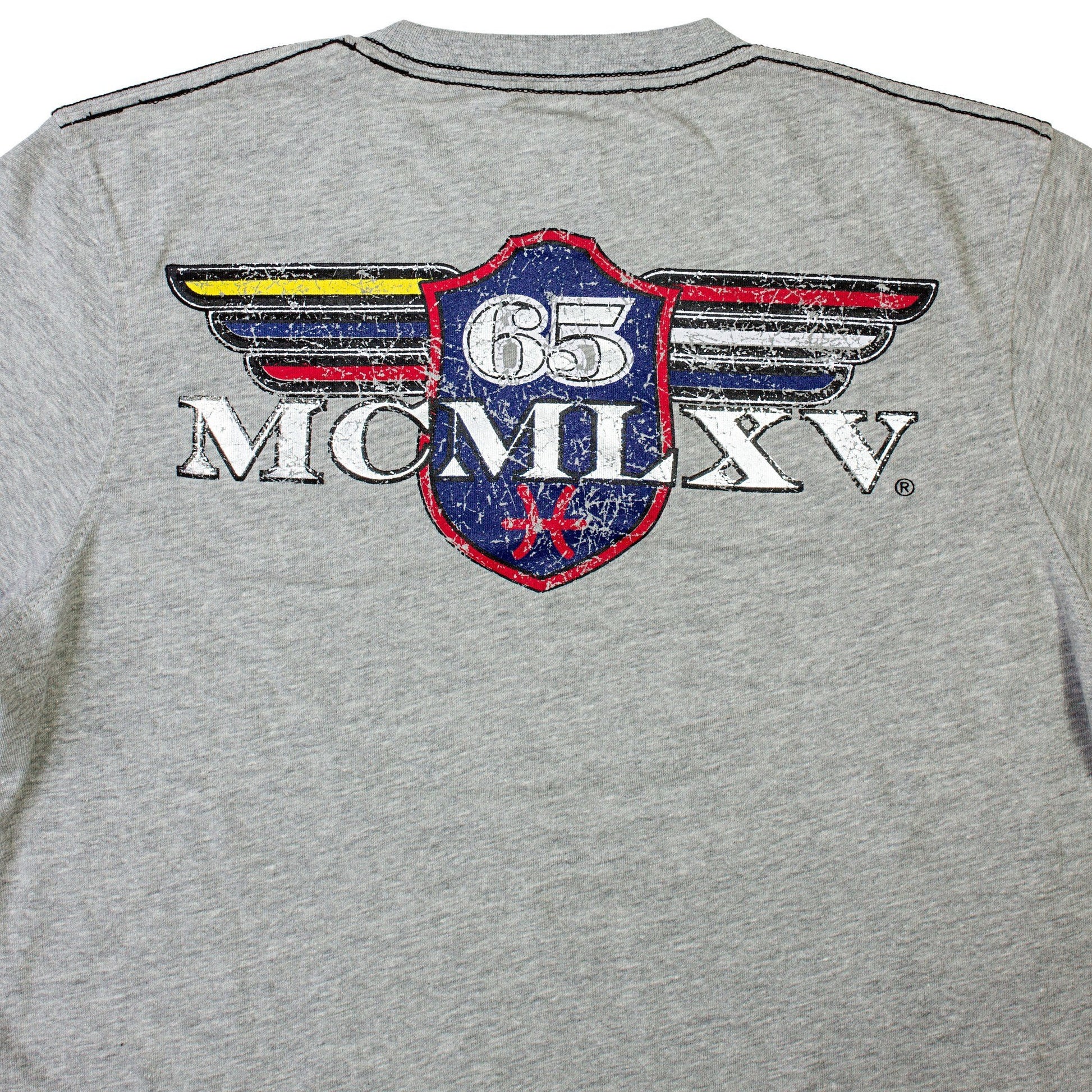 65 MCMLXV Men's Vintage Logo Graphic T-Shirt In Black Lavender Athena