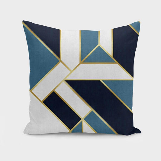 Geometric and golden art V Cushion/Pillow Scorpius