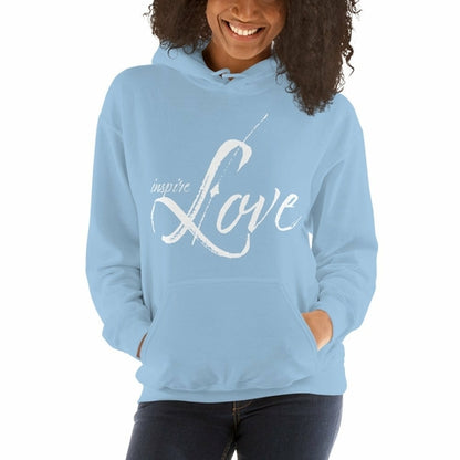 Womens Hoodie - Pullover Hooded Sweatshirt - Graphic/inspire Love Grey Coco