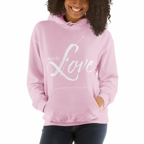 Womens Hoodie - Pullover Hooded Sweatshirt - Graphic/inspire Love Grey Coco