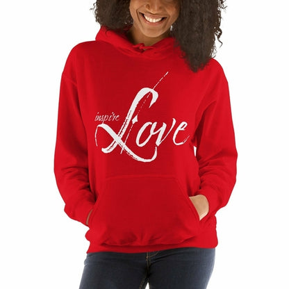 Womens Hoodie - Pullover Hooded Sweatshirt - Graphic/inspire Love Grey Coco