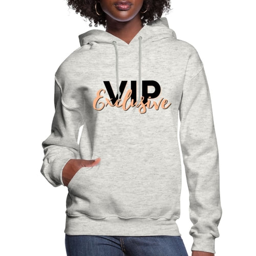 Womens Hoodie - Pullover Hooded Sweatshirt - Graphic/vip Exclusive Grey Coco