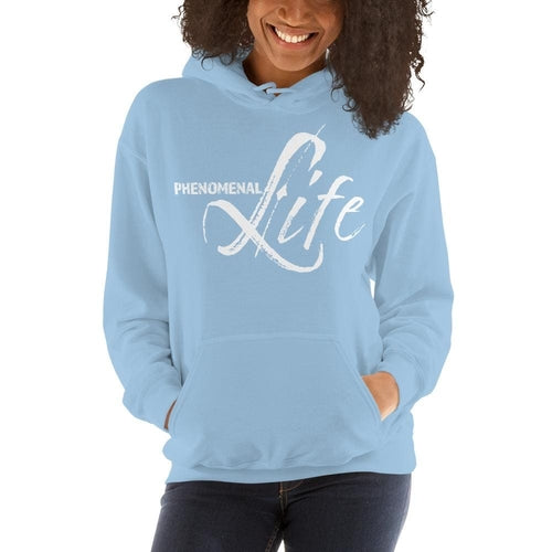 Womens Hoodie - Pullover Hooded Sweatshirt - Graphic/phenomenal Life Grey Coco